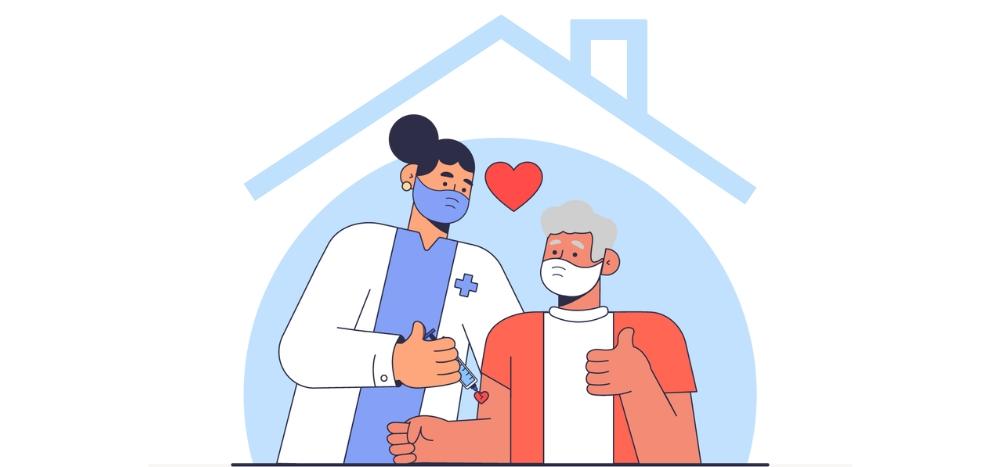 Vaccinazioni a domicilio per anziani e pazienti fragili dell’ASL Napoli 3 Sud