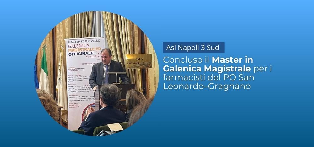 Concluso il Master in Galenica Magistrale per i farmacisti dell’Ospedale San Leonardo Gragnano