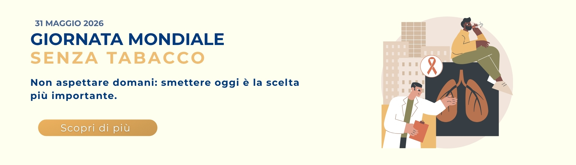 <p>Giornata mondiale senza tabacco 2026</p> - 