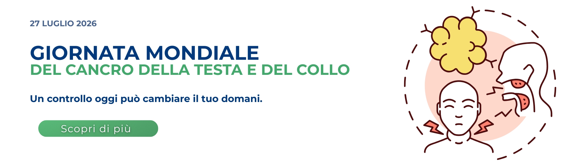 <p>Giornata Mondiale tumori della testa e del collo</p> - 